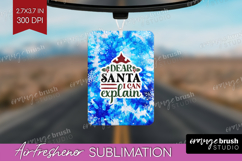 Sarcastic Christmas Quote Air Freshener PNG - Winter Tie Dye Product Image 1