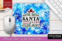 Sarcastic Christmas Quote Mouse Pad Sublimation - Winter Tie Product Image 1