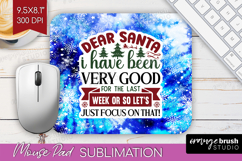 Sarcastic Christmas Quote Mouse Pad Sublimation - Winter Tie Product Image 1
