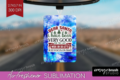Sarcastic Christmas Quote Air Freshener PNG - Winter Tie Dye Product Image 1