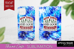 Sarcastic Christmas Quote Phone Case PNG - Winter Tie Dye Product Image 1