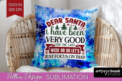 Sarcastic Christmas Quote Pillow Sublimation - Winter Tie Product Image 1