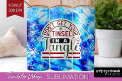 Sarcastic Christmas Quote Tumbler Wrap - Winter Tie Dye PNG Product Image 1