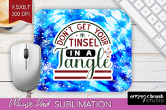 Sarcastic Christmas Quote Mouse Pad Sublimation - Winter Tie Product Image 1