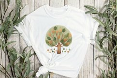 Woodland Tree Sublimation Clipart Product Image 2