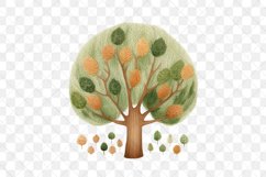 Woodland Tree Sublimation Clipart Product Image 3