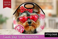 Yorkshire Terrier Valentine Lunch Bag Valentines Day Lunch Product Image 1