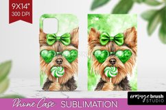 Yorkshire Terrier St. Patricks Day Dog Phone Case PNG Dog Product Image 1