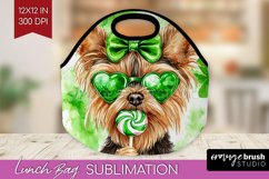 Yorkshire Terrier St. Patricks Day Dog Lunch Bag Dog Lunch Product Image 1