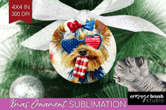 Yorkshire Terrier Dog Ornament PNG 4th Of July PNG Product Image 1