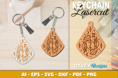 Zodiac Keychain Lasercut | Keychain Design Lasercut BUNDLES Product Image 4