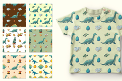 Cute funny dinosaur pattern. Print for boys. Dinosaur Product Image 2