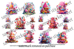 Halloween Candy Stickers Printable - Abstract Pastel Colors Product Image 8