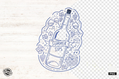 Doodle Summer Wine Clipart Product Image 1