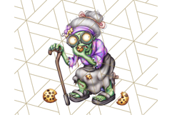 Bold Zombie Clipart PNG, Creepy Halloween Clip Art Product Image 4