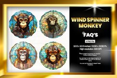 Monkey Wind Spinner Sublimation - 04 Variation Product Image 1
