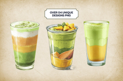 Matcha Corn Dog Clipart Bundle 4 PNG Product Image 3