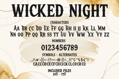 Wicked Night Font Spooky Gothic Typeface for Crafts Product Image 9