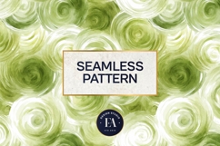 Watercolor Matcha Pattern, Green Wash Texture Product Image 3