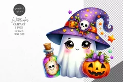 Halloween clipart, Ghost clipart, Autumn clipart Product Image 1