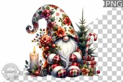 Christmas Gnome Sublimation - Clipart PNG Design Product Image 1