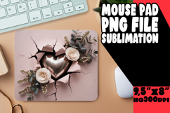 BLISSFUL desk MAT Gift Ideas, 3D Heart Product Image 1