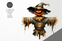 Halloween clipart, Scarecrow clipart, Autumn clipart Product Image 1