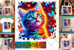 Unique TOTE BAG Art PNG, Cat Product Image 1