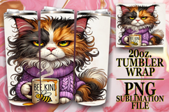 Joyful Adventures 20oz tumbler wrap, Grumpy Cat Product Image 1