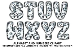 Watercolor Soccer Alphabert Numbers PNG Clipart 300DPI Product Image 5