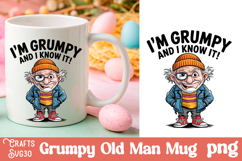 Grumpy Father&#039;s Day Bundle Mug Old Man design png Product Image 16