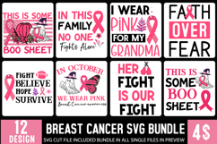 Breast Cancer SVG Bundle|Awareness Month SVG Bundle Product Image 1