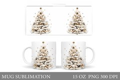Christmas Tree Mug Design. Christmas Tree Mug Sublimation Product Image 1