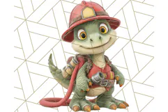 Dinosaur Costume Clipart, Cute Dinos in Halloween Outfits Product Image 4