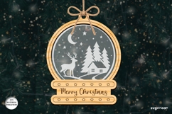 Christmas Snowglobe Ornaments SVG Bundle | Laser Cut | SVG Product Image 10