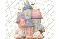 Halloween Cookie Clipart PNG, Spooky Sugar Treat Art Product Image 4