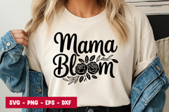 Mama Bloom Typography SVG PNG Product Image 1