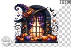 Halloween Window Sublimation - Clipart PNG Design Product Image 1