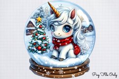 Christmas Unicorns Clipart PNG Product Image 1