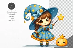 Halloween clipart, Witch clipart, Autumn clipart Product Image 1