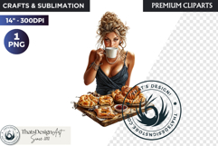 French Girl Clipart PNG, French woman, I love Paris Clipart Product Image 1