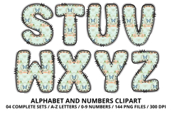 Garden Nature Beauty Alphabet PNG Letters &amp; Numbers 300DPI Product Image 4