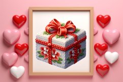 Crochet Valentines Day Clipart, Valentines Day Couplet Product Image 3