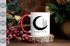 O Holy Night SVG Cut Files - Christmas Quote SVG Design Product Image 2