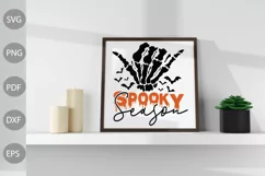 Spooky Season SVG Design , Halloween Quote SVG Cut Files Product Image 3