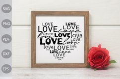 Love SVG Design / Love Heart Tshirt Design Product Image 2