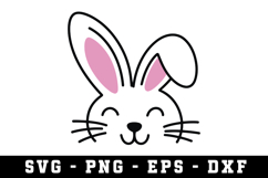 Bunny Ear &amp; Face SVG | SVG Cut files | Cricut Product Image 1
