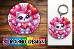 Joyful Ornaments Round Style PNG, Valentines Product Image 1