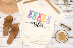 Cute Easter Bunny Clipart, Happy Easter Sublimation PNG Product Image 4