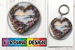 Timber Trails: Landscape Circle Design PNG Product Image 1